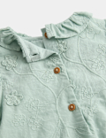2 Piece Cotton Rich Dress with Tights Set (0-12 Mths)