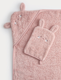 Pure Cotton Bunny Hooded Towel