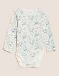 3pk Pure Cotton Floral Bodysuits (6&frac12;lbs - 3 Yrs)