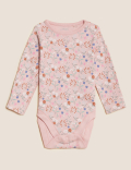 3pk Pure Cotton Floral Bodysuits (6&frac12;lbs - 3 Yrs)