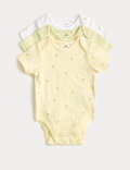 3 Pack Cotton Rich Bodysuits (6&frac12;lbs-3 Yrs)