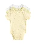3 Pack Cotton Rich Bodysuits (6&frac12;lbs-3 Yrs)