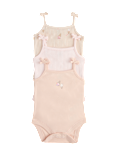 3 Pack Pure Cotton Ice Cream Bodysuits (0-36 Mths)