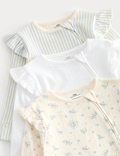 3 Pack Cotton Rich Sleepsuits (6&frac12;lbs-3 Yrs)
