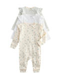 3 Pack Cotton Rich Sleepsuits (6&frac12;lbs-3 Yrs)