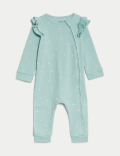 2pk Pure Cotton Spot Sleepsuits (6½lbs-3 Yrs)