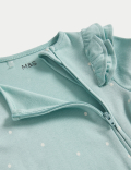 2pk Pure Cotton Spot Sleepsuits (6½lbs-3 Yrs)