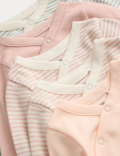 5 Pack Pure Cotton Striped Bodysuits (0 Mths-3 Yrs)
