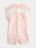 3 Pack Pure Cotton Rompers (7lbs-3 Yrs)