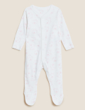 3pk Pure Cotton Printed Sleepsuits (5lbs-3 Yrs)
