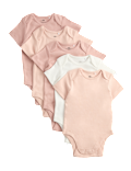 5 Pack Pure Cotton Bodysuits (7lbs-3 Yrs)