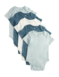 5 Pack Pure Cotton Bodysuits (7lbs-3 Yrs)