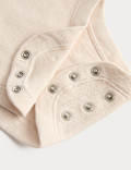 5 Pack Pure Cotton Plain Long Sleeve Bodysuits (7lbs-3 Yrs)