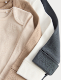 5 Pack Pure Cotton Plain Long Sleeve Bodysuits (7lbs-3 Yrs)