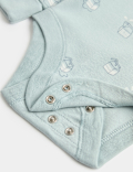 3 Pack Pure Cotton Patterned Bodysuits (7lbs - 3 Yrs)