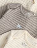 3 Pack Cotton Rich Dino Bodysuits (7lbs - 3 Yrs)