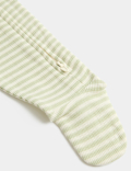 3 Pack Pure Cotton Waffle Sleepsuits (7lbs-3 Yrs)