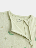 3 Pack Pure Cotton Peas Print Footless Sleepsuits (7lbs - 3 Yrs)