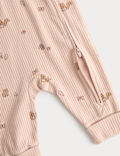 3 Pack Cotton Rich Woodland Sleepsuits (7lbs-3 Yrs)