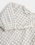 3 Piece Gingham Outfit & Hat Set (0-2 Yrs)