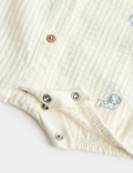 2 Piece Pure Cotton Romper & Socks Outfit (7lbs-2 Yrs)