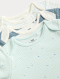 3 Pack Pure Cotton Nautical Bodysuits (6&frac12;lbs-3 Yrs)