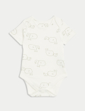 7pk Pure Cotton Patterned Bodysuits (5lbs-3 Yrs)