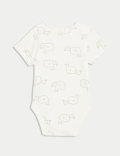 7pk Pure Cotton Patterned Bodysuits (5lbs-3 Yrs)