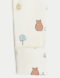 2pc Pure Cotton Printed Sleepsuit & Hat Set (7lbs-1 Yrs)