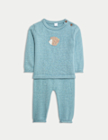 2pc Knitted Hedgehog Outfit (0-12 Mths)