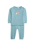 2pc Knitted Hedgehog Outfit (0-12 Mths)