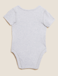 3pk Pure Cotton Animal Bodysuits (6½lbs - 3 Yrs)