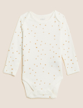 3pk Pure Cotton Star Bodysuits