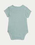 5pk Plain Green Short Sleeve Bodysuit