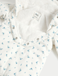 Cord Floral Pramsuit (0-12 Mths)