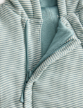 Cotton Rich Jersey Striped Pramsuit (0-12 Mths)
