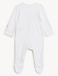 Pure Cotton Born In 2023 Star Sleepsuit
