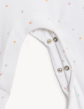 Pure Cotton Born In 2023 Star Sleepsuit