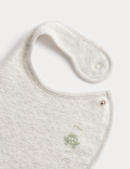 5 Pack Cotton Rich Frog Print Bibs