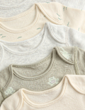 7 Pack Pure Cotton Frog Print Bodysuits (0-3 Yrs)