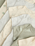 7 Pack Pure Cotton Frog Print Bodysuits (0-3 Yrs)