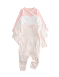 3 Pack Cotton Rich Sleepsuits (7lbs-3 Yrs)