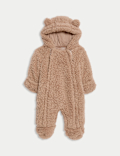 Borg Zip Pramsuit (0-12 Mths)