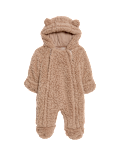 Borg Zip Pramsuit (0-12 Mths)