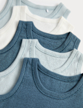 5 Pack Pure Cotton Bodysuits (7lbs - 3 Yrs)
