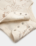 3 Pack Cotton Rich Safari Bodysuits (7lbs - 3 Yrs)