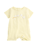 Pure Cotton Unisex Popcorn Print Romper (0-24 Mths)
