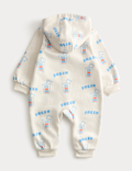 Cotton Rich Milkshake Print Hooded All in One (7lbs-3 Yrs)