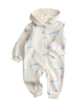 Cotton Rich Milkshake Print Hooded All in One (7lbs-3 Yrs)