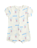 Pure Cotton Milkshake Print Romper (0-2 Yrs)